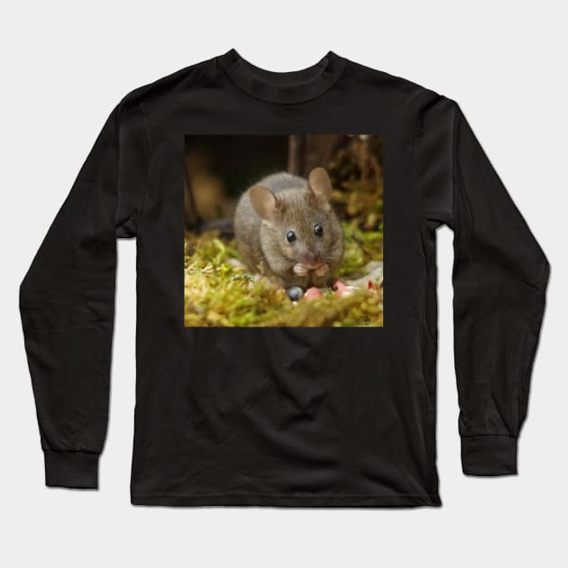 Wild  cute garden mouse Long Sleeve T-Shirt by Simon-dell